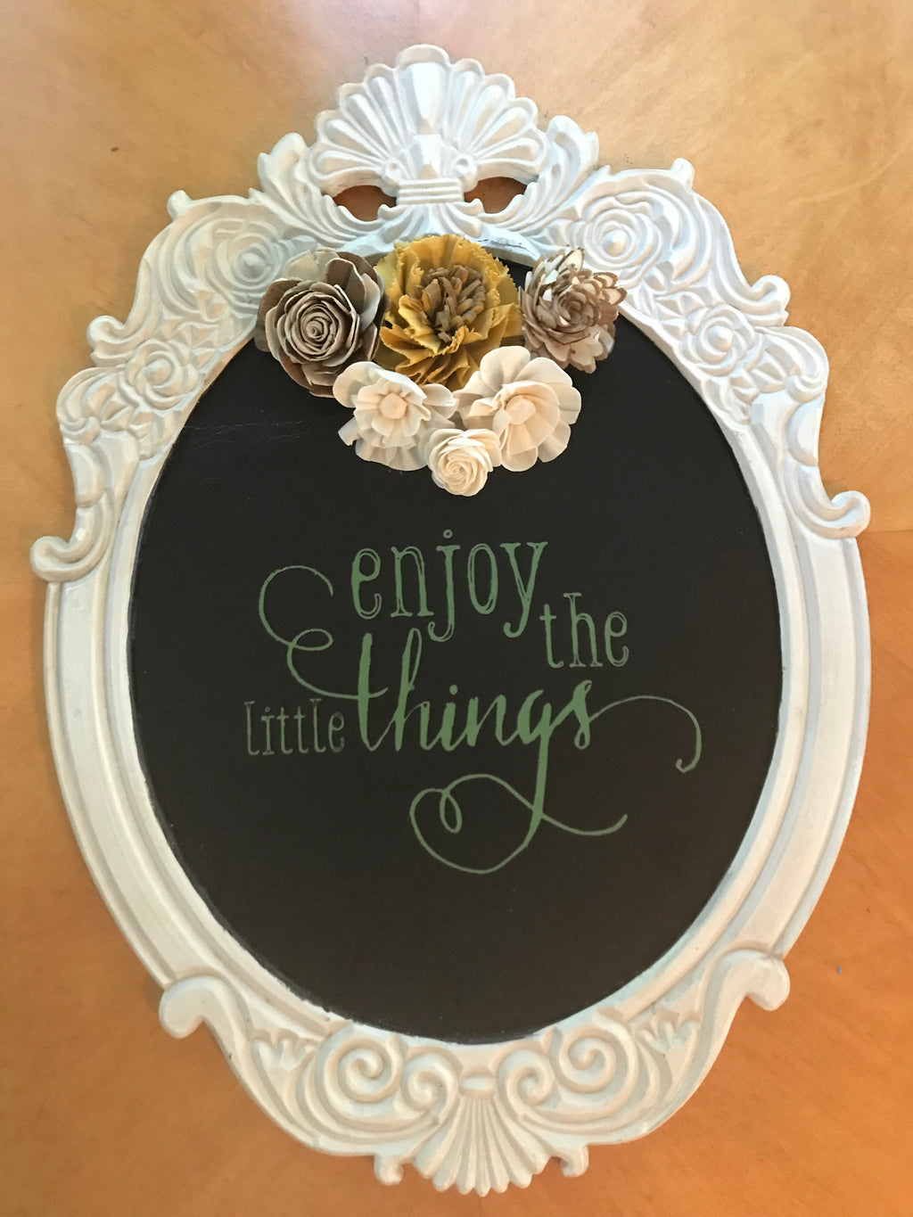 Enjoy the Little Things Oval Sign