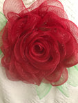 Red Rose Mesh Wreath